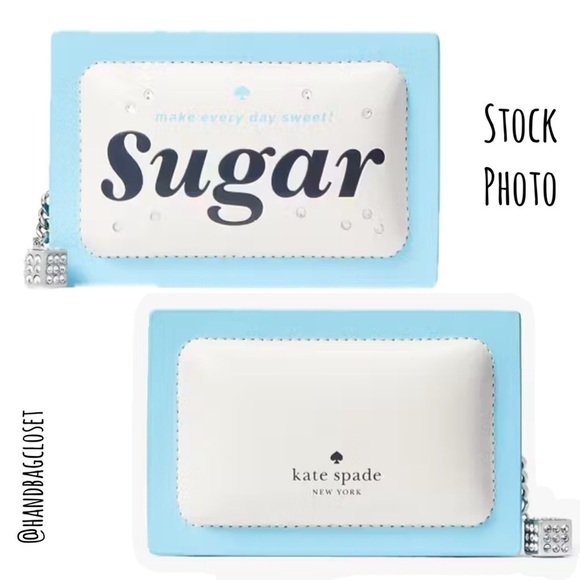 Kate Spade Coffee Break 3D Sugar Packet Small Card Holder Or Coin Bag - Picture 6 of 6